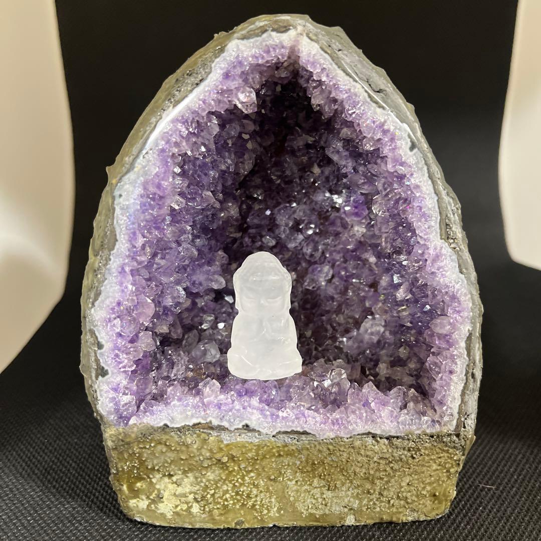 【天然石】アメジストドーム 紫水晶 ジオード 原石 パワーストーン　1,208g