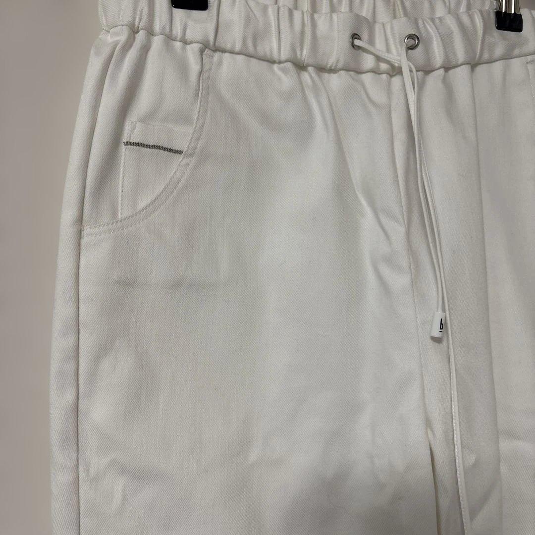 新品.タグ付き.blancvert.チノパンツ.テーパードパンツ.38.ホワイト