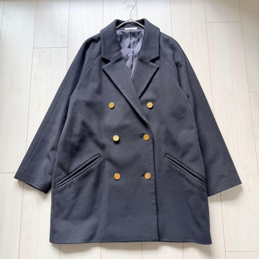 希少✨ドゥーズィエムクラス　金ボタン　Short Double コート　カシミヤ