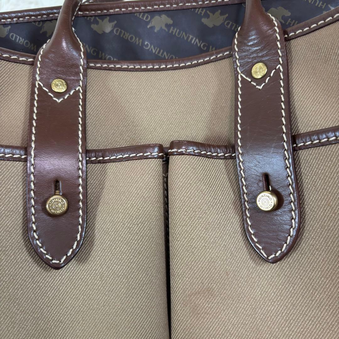 大人気✨　HUNTING WORLD　トートバッグ　サファリトゥデイ　ブラウン