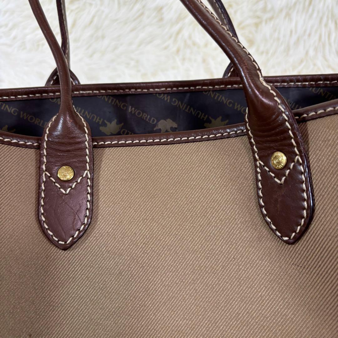 大人気✨　HUNTING WORLD　トートバッグ　サファリトゥデイ　ブラウン