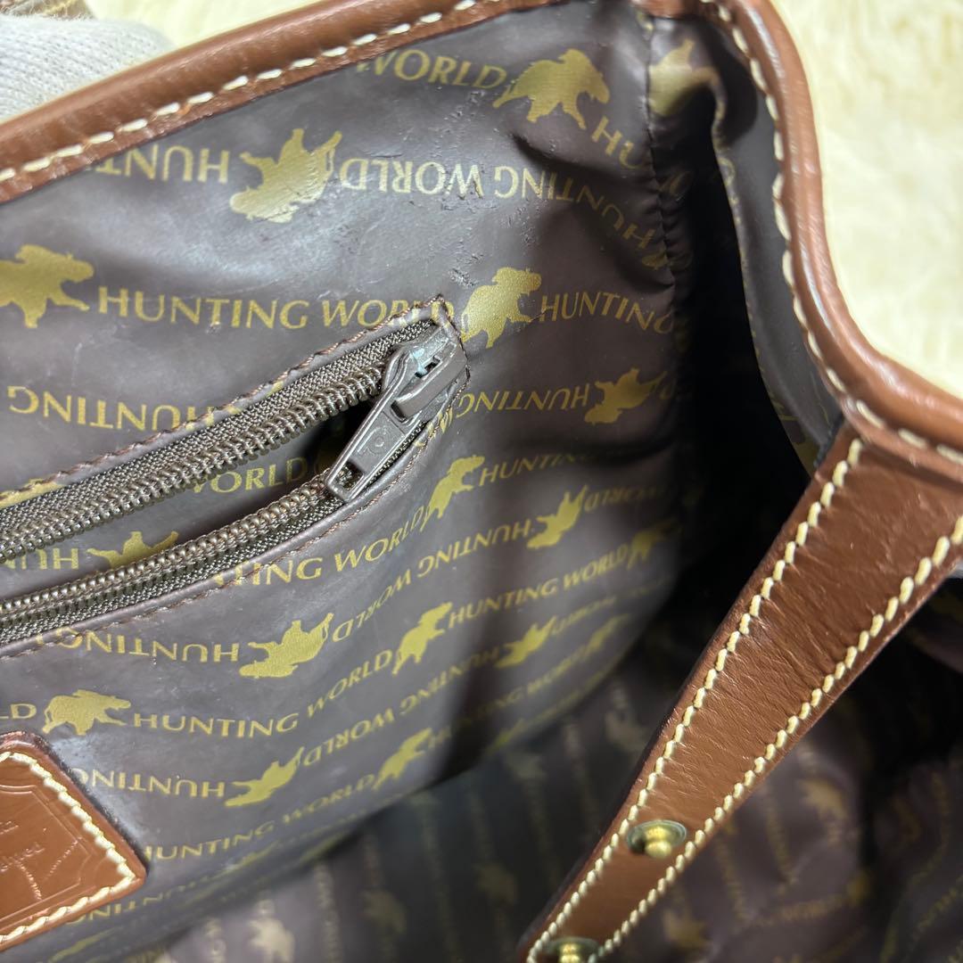 大人気✨　HUNTING WORLD　トートバッグ　サファリトゥデイ　ブラウン