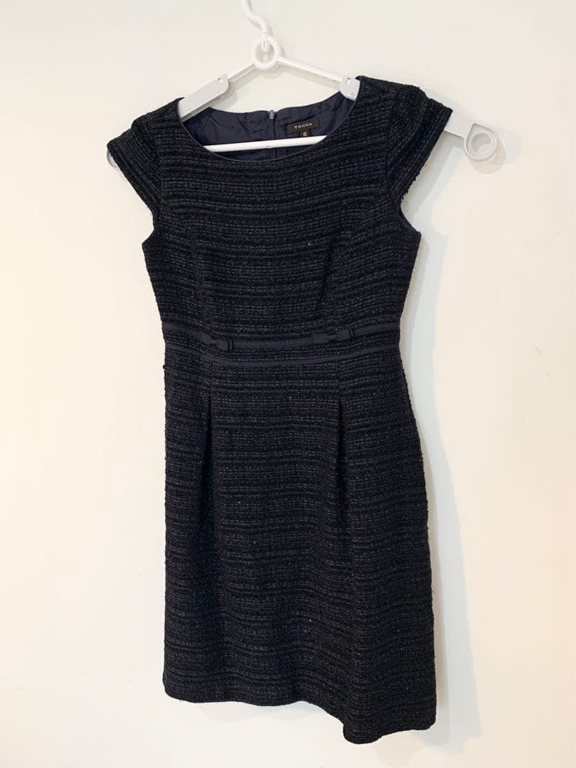 ◆トッカTOCCA【定価10万円程】素敵なツイード素材アンサンブル★JKTワンピ