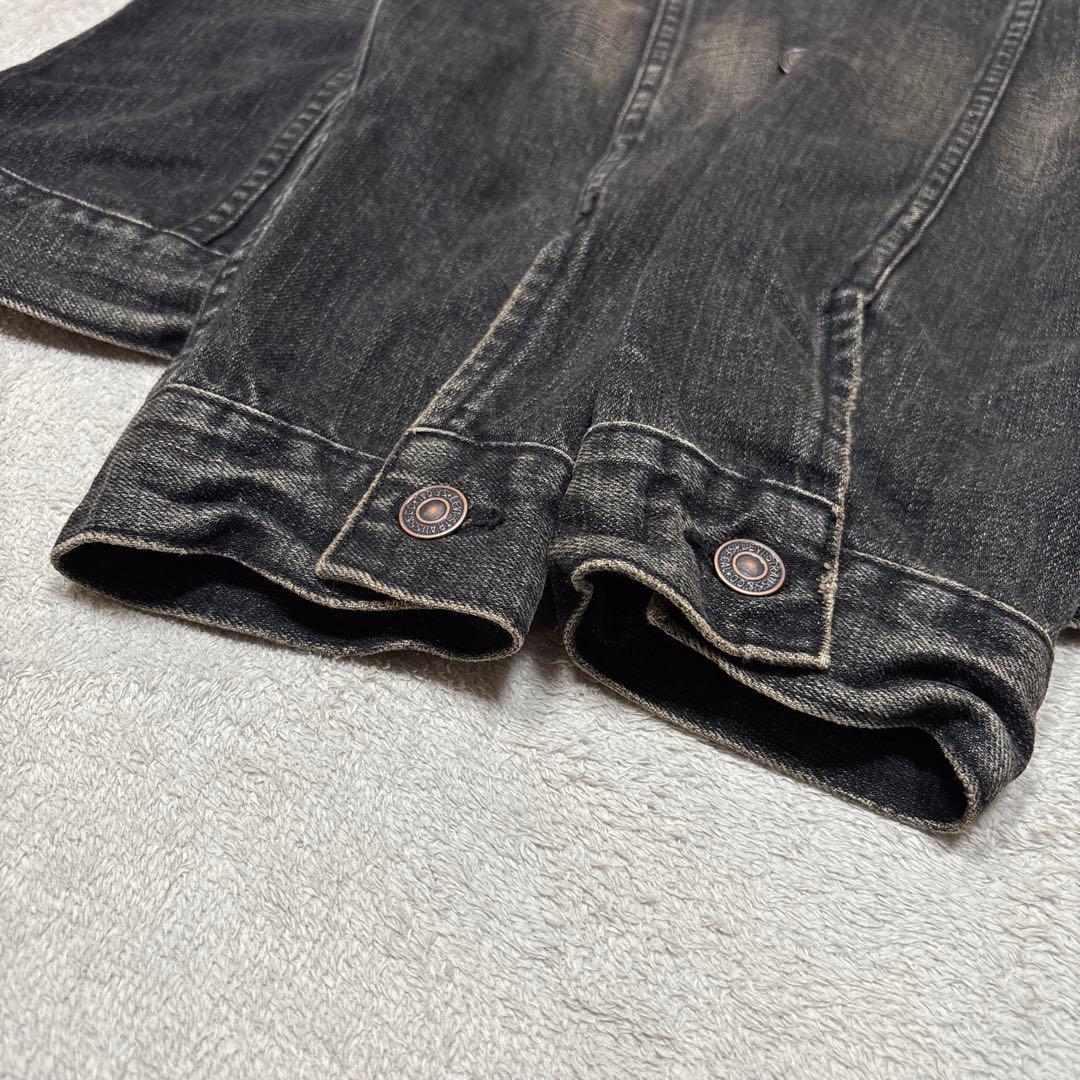 00s美品✨XL リーバイス 70599 先染めブラック デニムジャケット