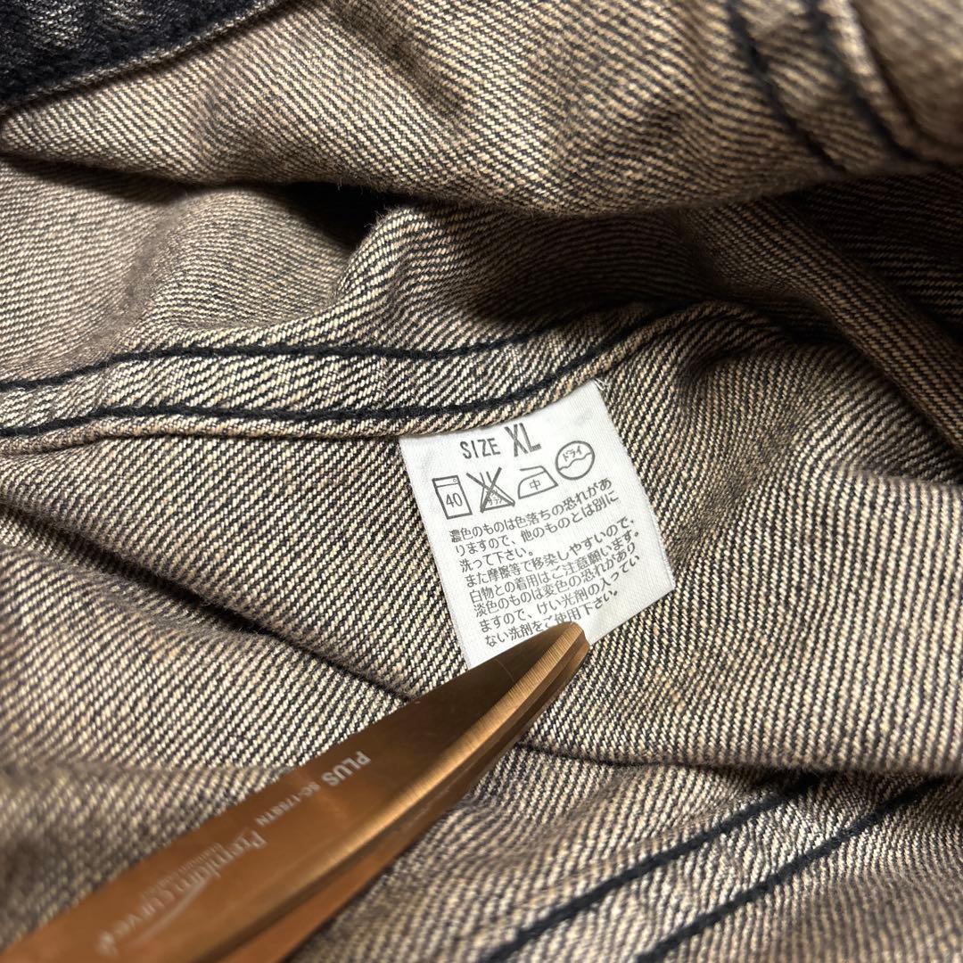 00s美品✨XL リーバイス 70599 先染めブラック デニムジャケット