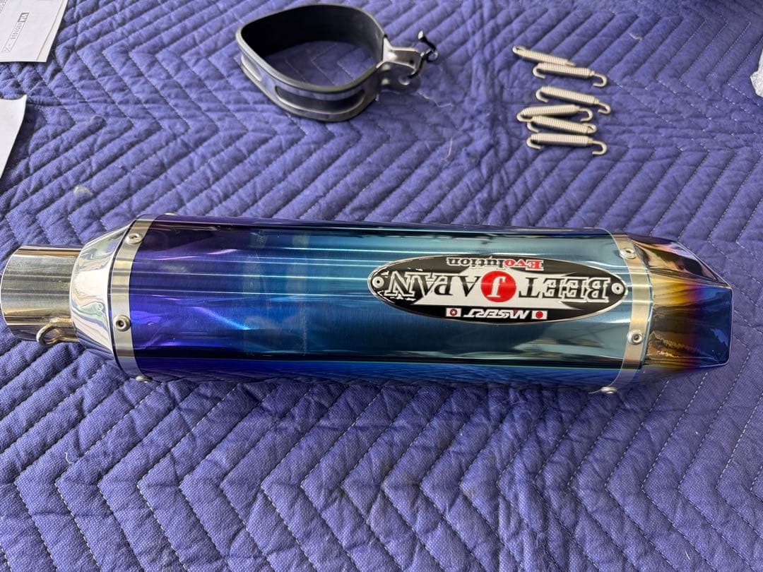 Z900RS BEET フルエキ ブルーチタン エキパイ仮組のみ