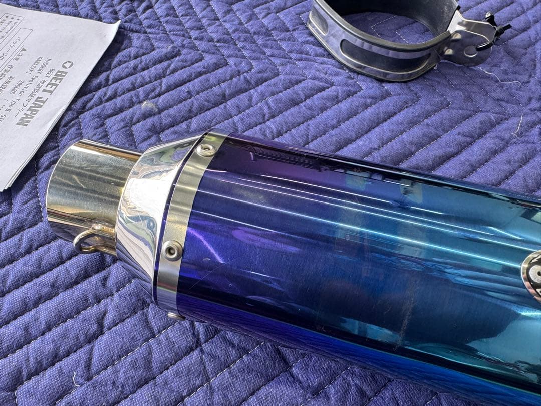 Z900RS BEET フルエキ ブルーチタン エキパイ仮組のみ