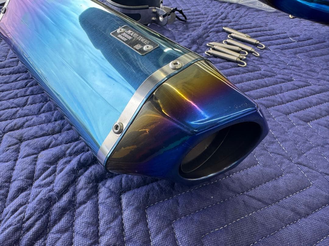 Z900RS BEET フルエキ ブルーチタン エキパイ仮組のみ