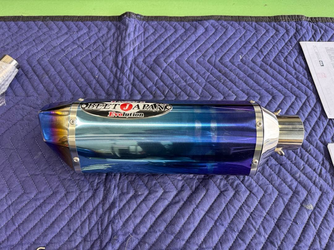 Z900RS BEET フルエキ ブルーチタン エキパイ仮組のみ