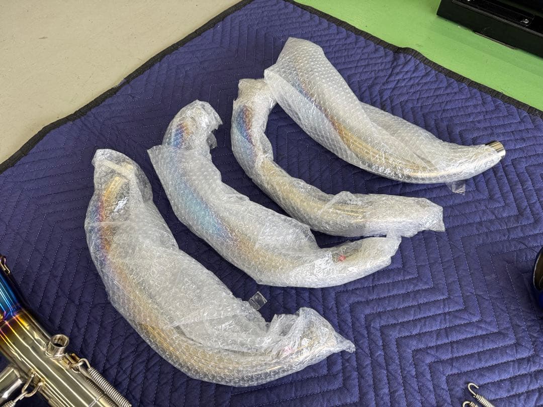 Z900RS BEET フルエキ ブルーチタン エキパイ仮組のみ