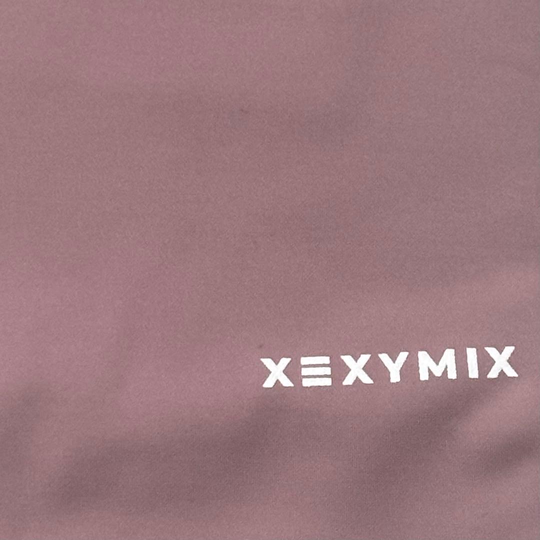 XEXYMIX裏起毛レギンス9193 ウッドローズ＆モダンネイビーS