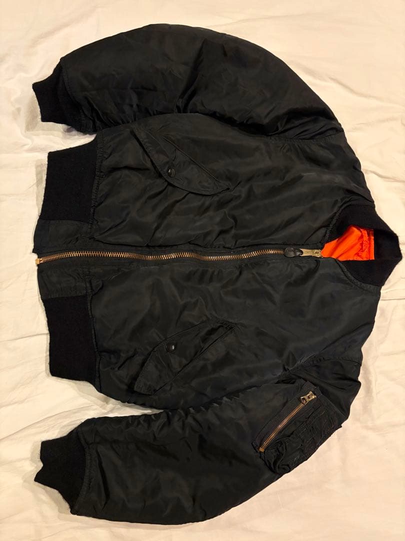 ビンテージ 90s ALPHA MA-1 USA製 BLACK