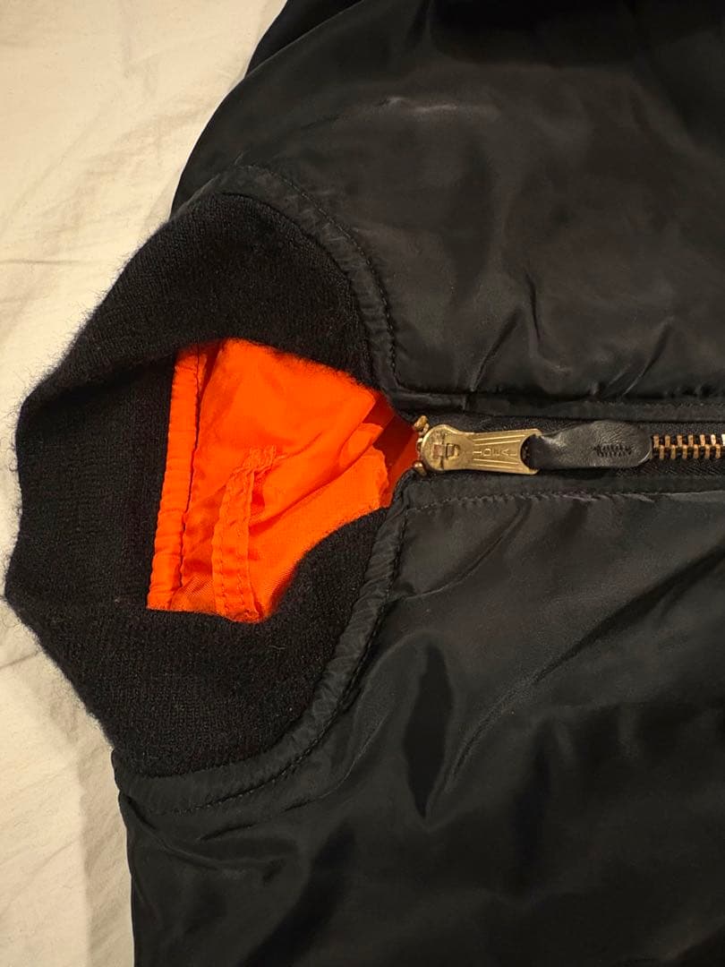 ビンテージ 90s ALPHA MA-1 USA製 BLACK