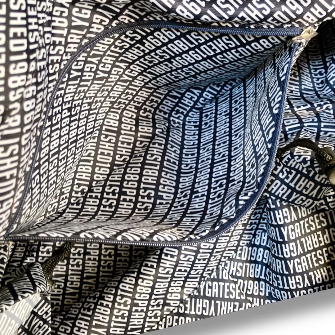 パーリーゲイツ 良品 肩掛け可 大容量 多収納 ロッカーバッグ ネオングリーン