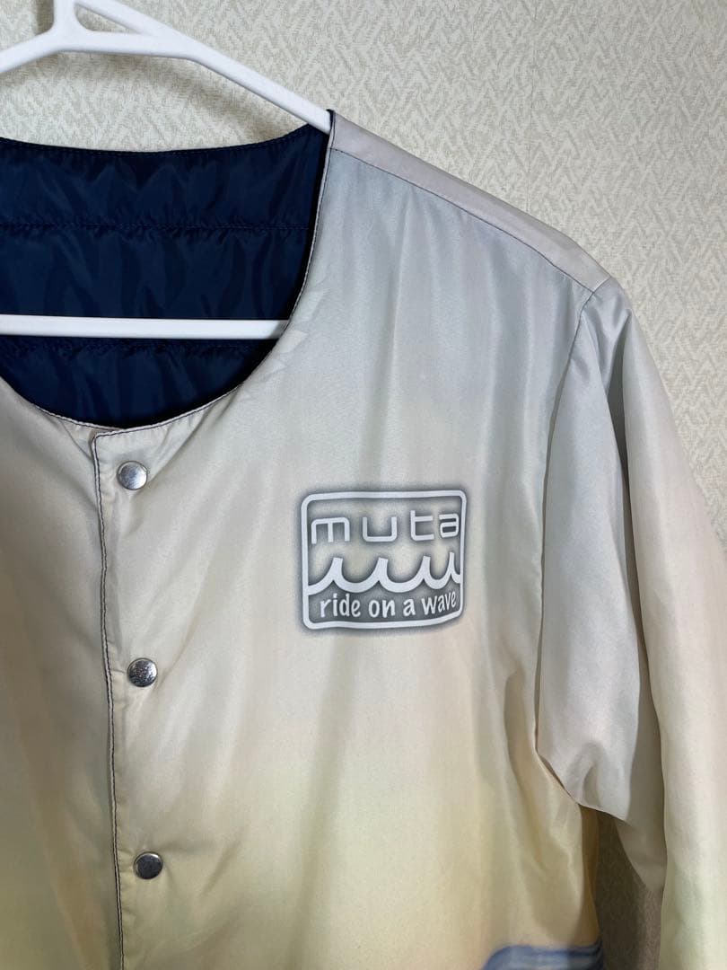 （美品）mutaムータ　海の景色デザイン ジャケットリバーシブルサイズL