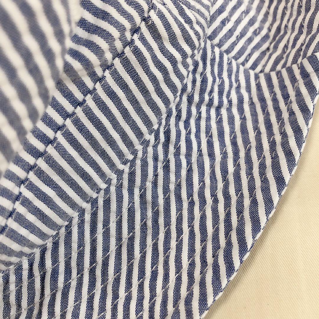 ポロラルフローレン★シアサッカー★バケット ハット★L/XL★刺繍★ストライプ