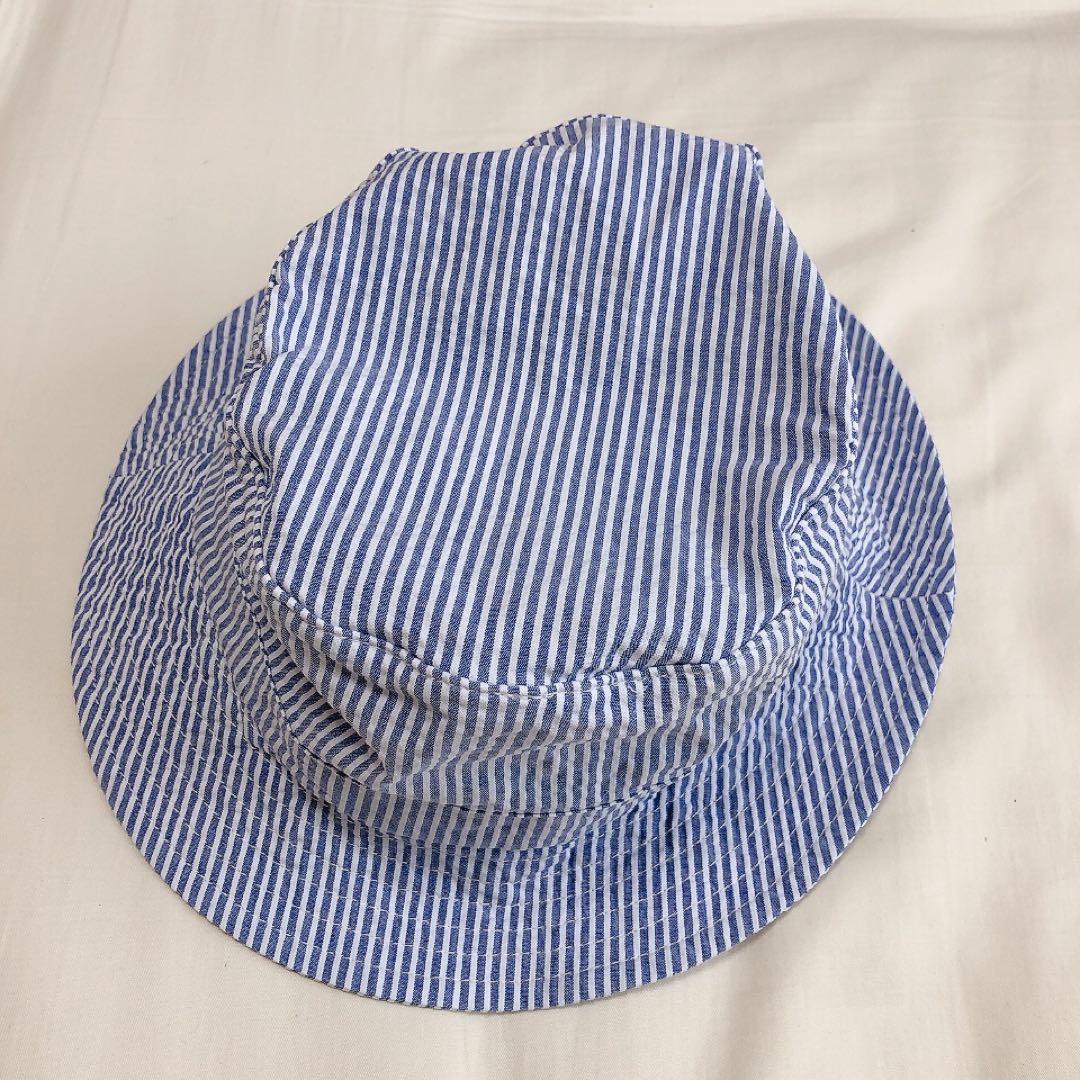 ポロラルフローレン★シアサッカー★バケット ハット★L/XL★刺繍★ストライプ