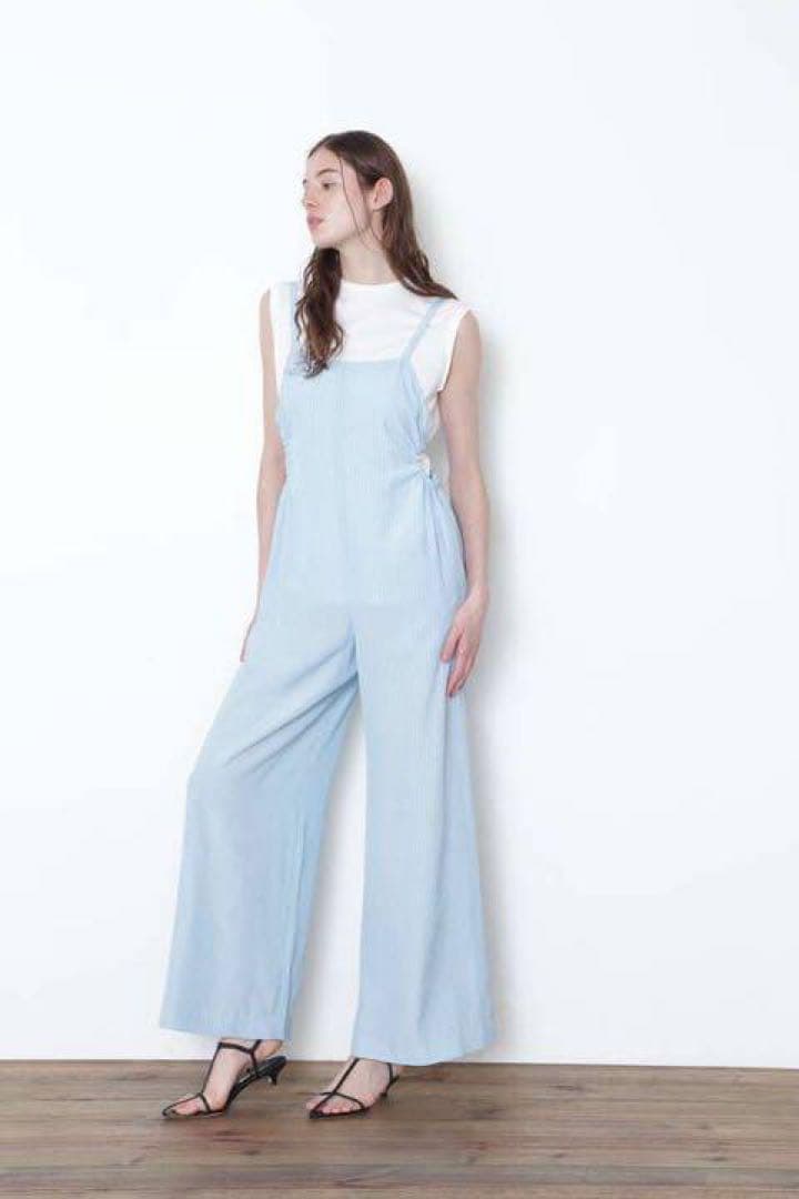 近年モデル✨　ルフィル　オールインワン　ストライプ　ブルー　新垣結衣着用