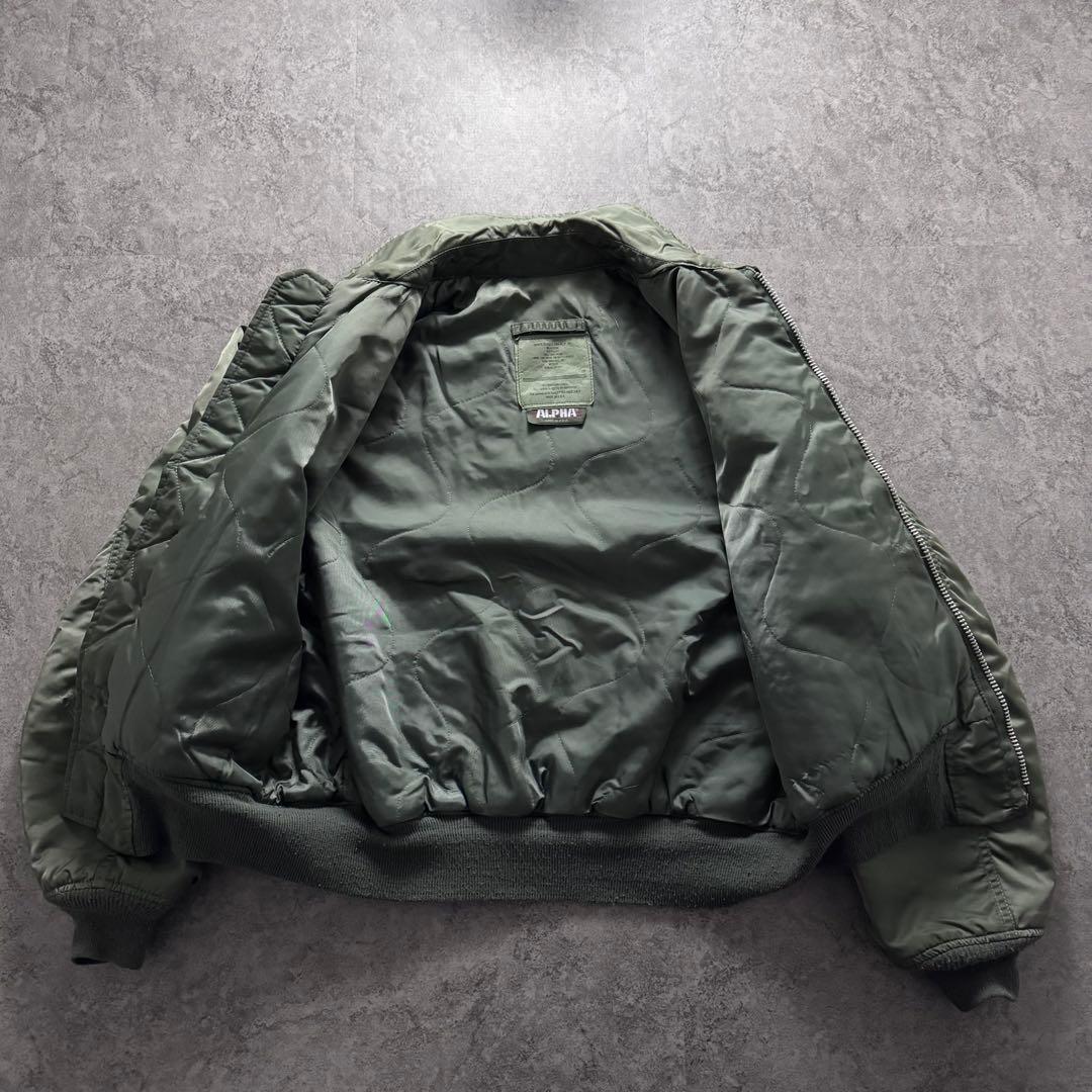 80s alpha フライトジャケット　cwu-45p 旧タグ　USA製　M