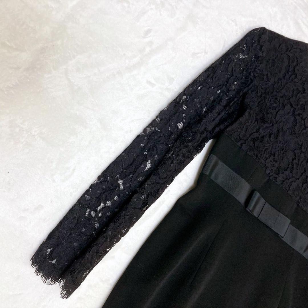 Yves Saint Laurent ワンピース ドレス レース ブラック 黒