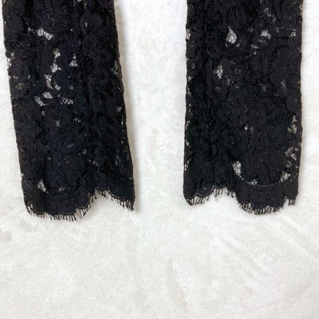 Yves Saint Laurent ワンピース ドレス レース ブラック 黒