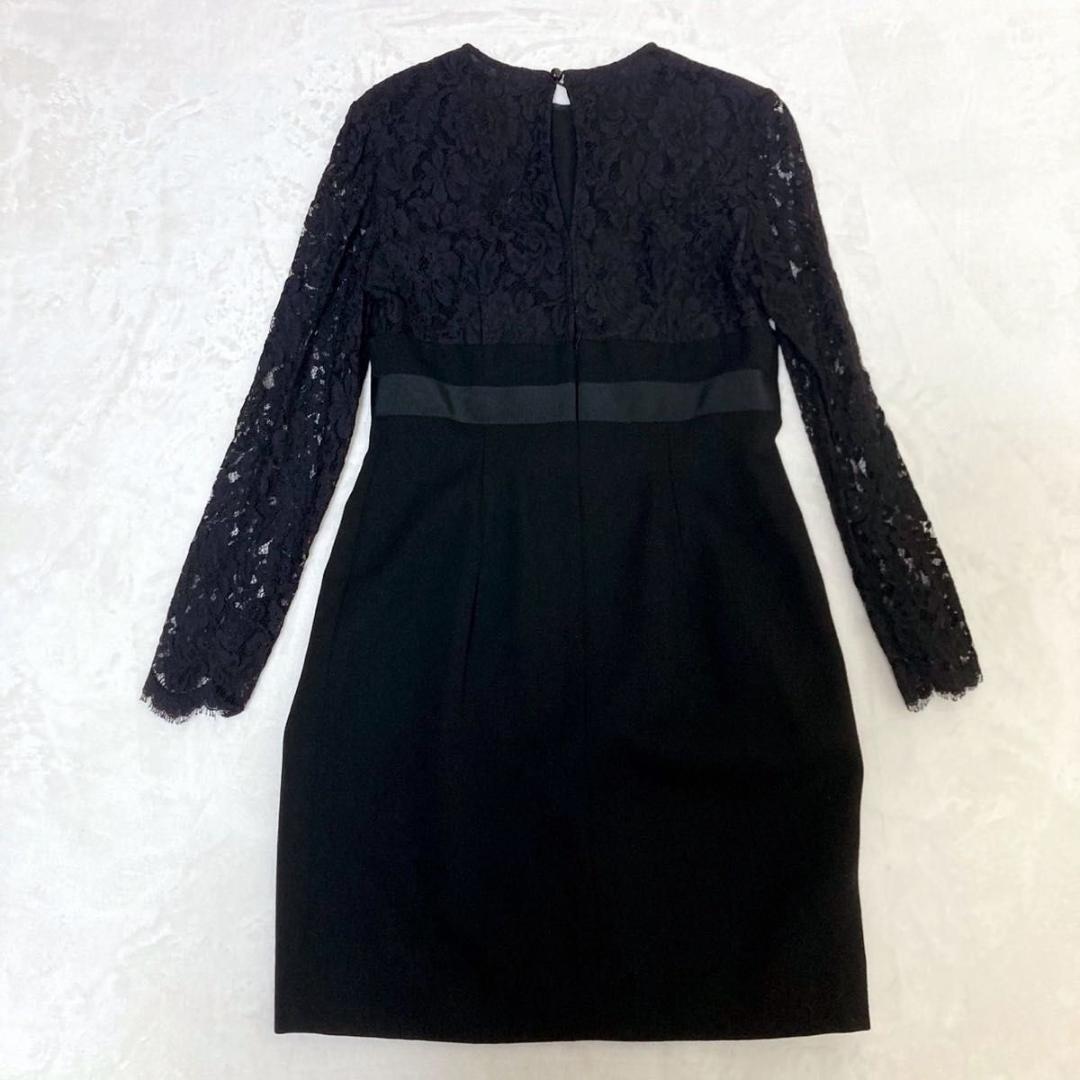 Yves Saint Laurent ワンピース ドレス レース ブラック 黒