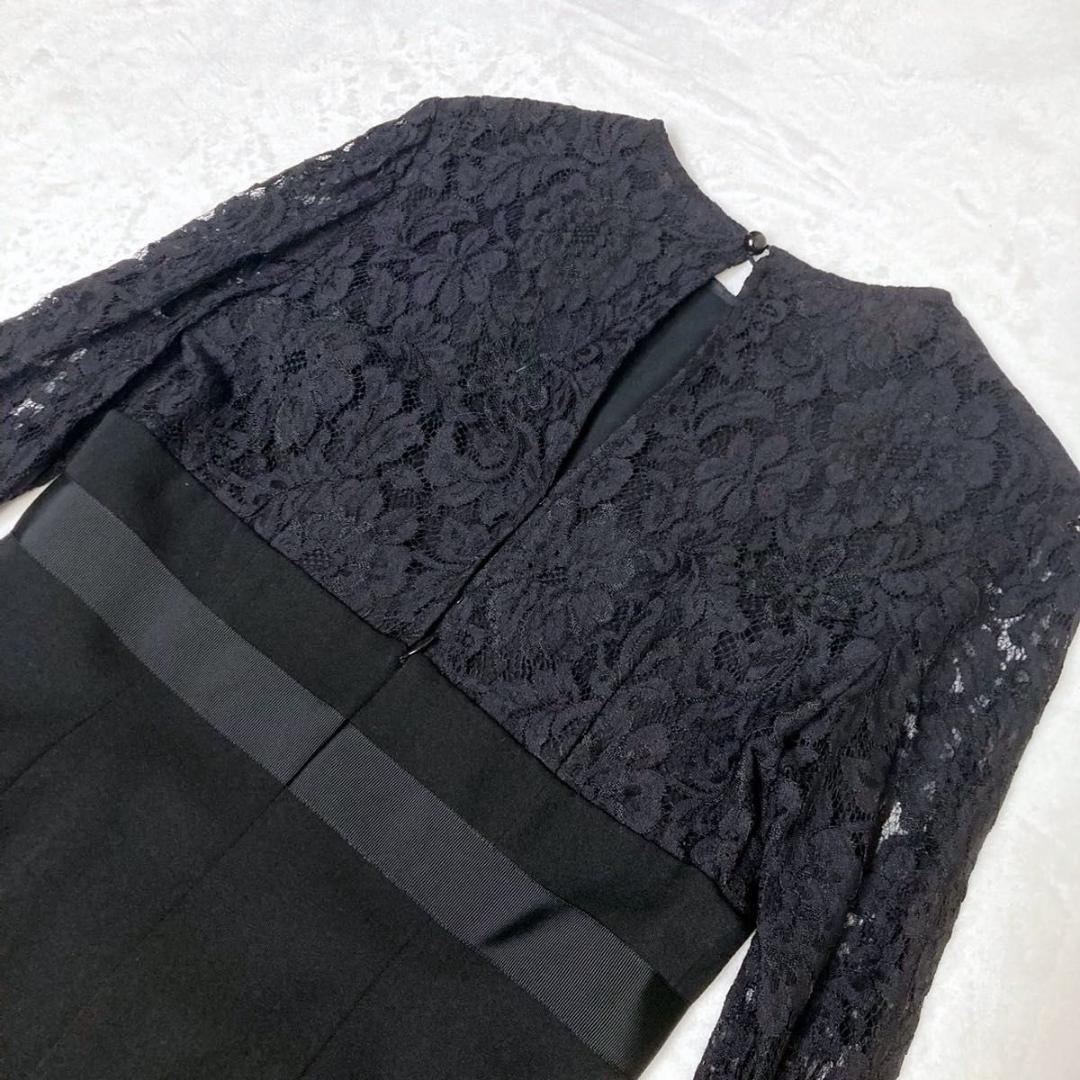 Yves Saint Laurent ワンピース ドレス レース ブラック 黒