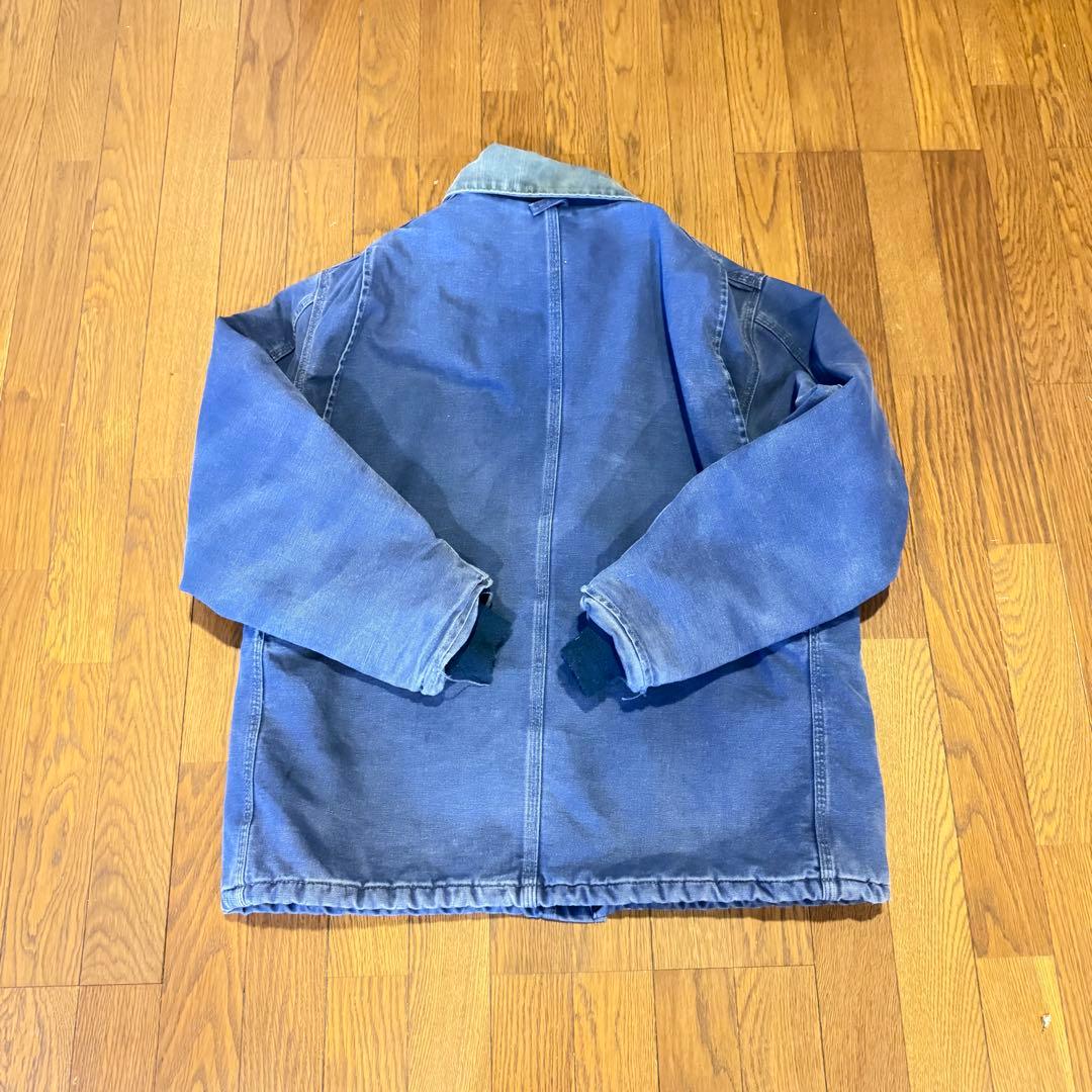 ぽ*て様 カーハート　ネイビー　トラディショナルコート　フェード　激渋