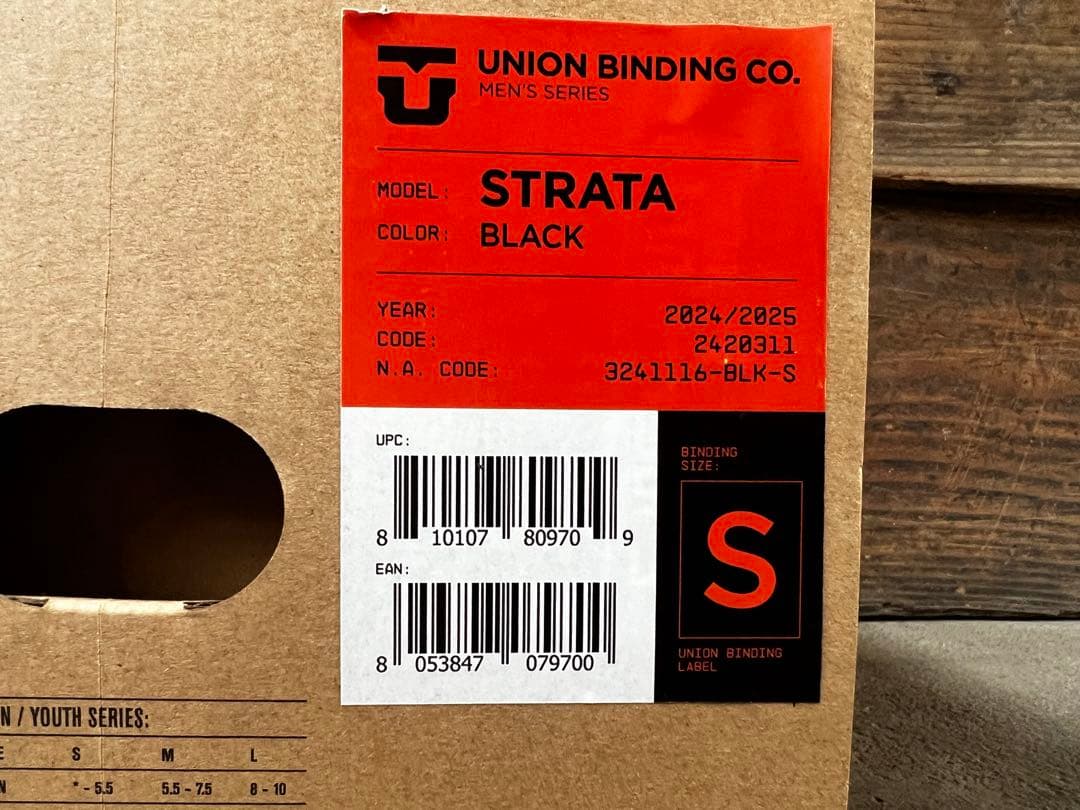 UNION STRATA ビンディング ブラック S 24-25
