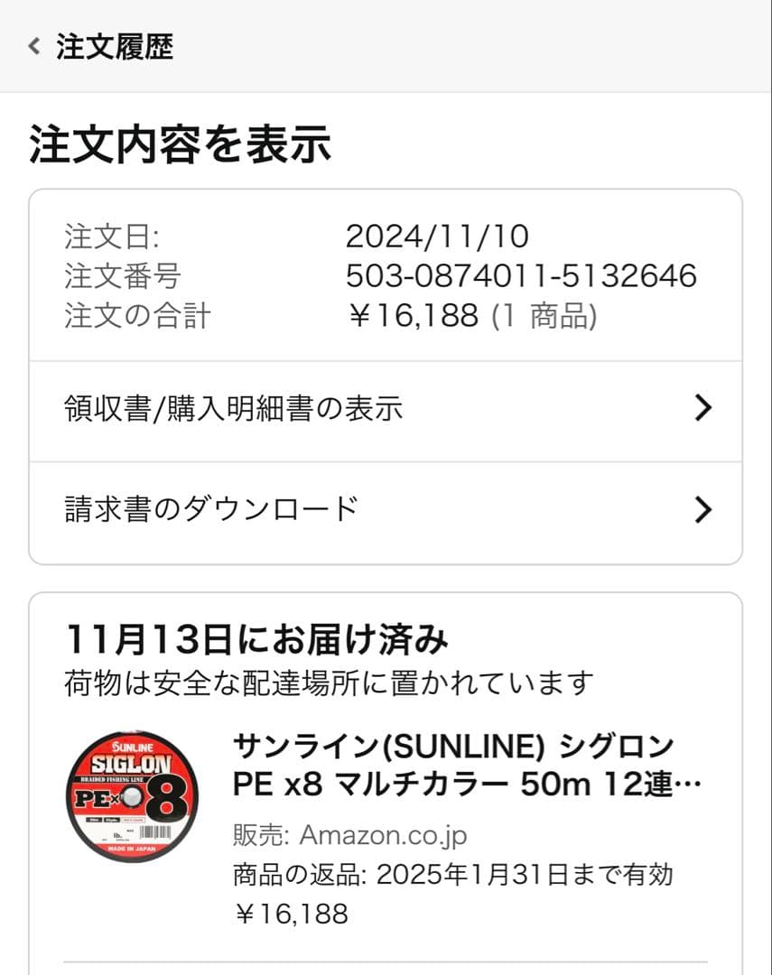 【新品未使用品】PE20号×600mSUNLINE SIGLON PE x 8