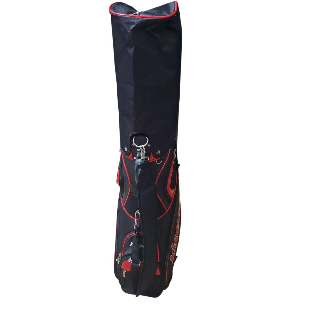 極美品 Kissmark キャディバッグ ゴルフバッグ フード付き