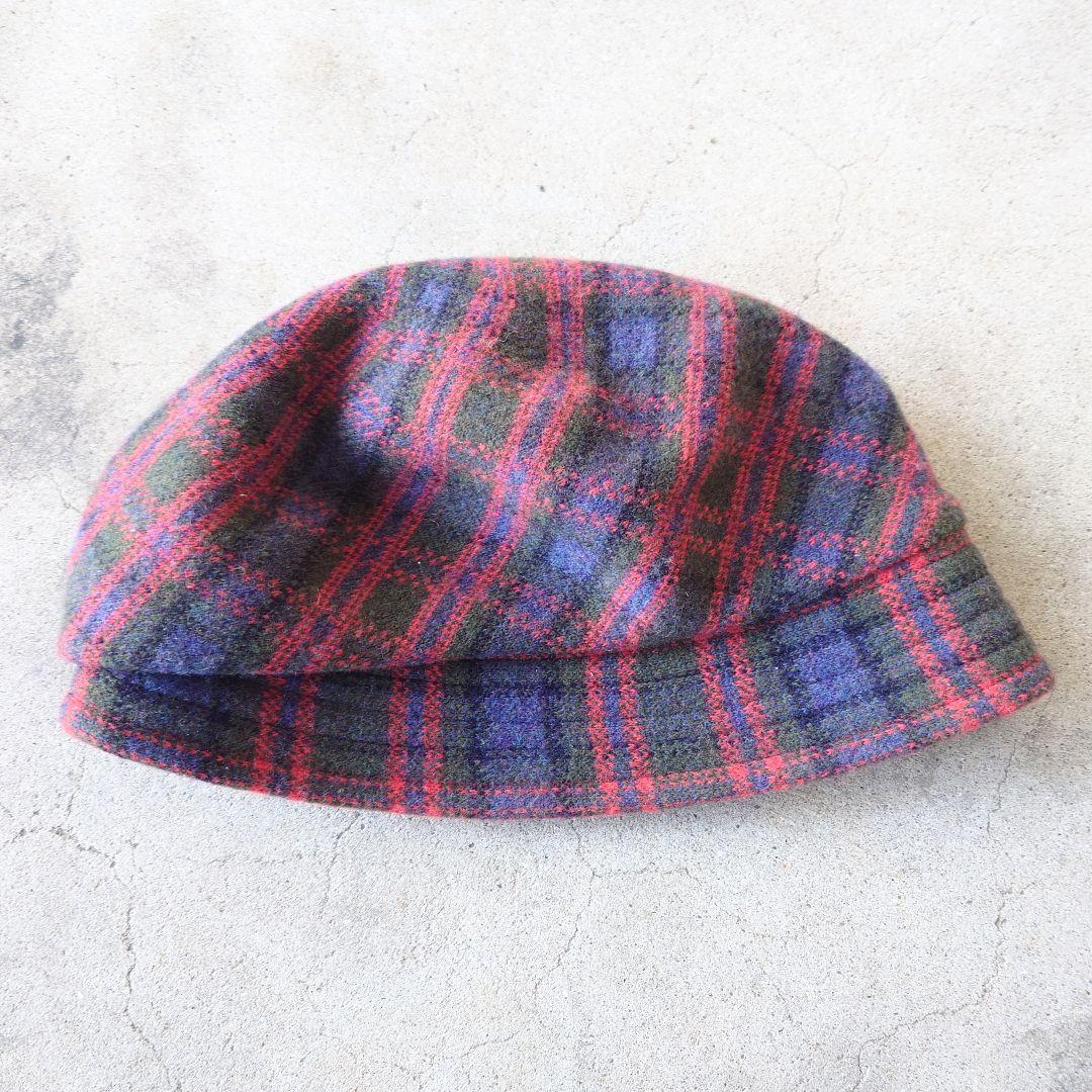 Vivienne Westwood ヴィヴィアン チェック柄クロッシェキャップ