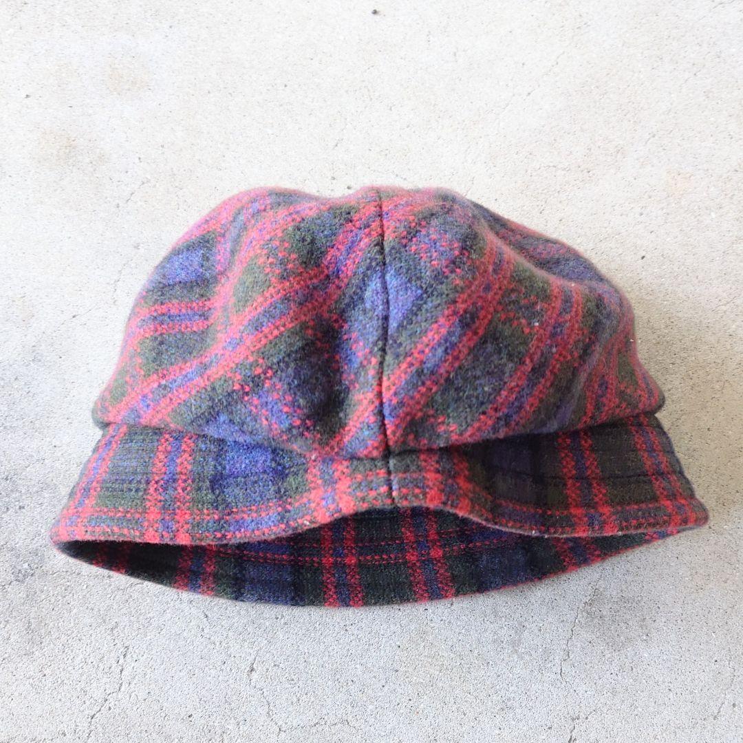 Vivienne Westwood ヴィヴィアン チェック柄クロッシェキャップ