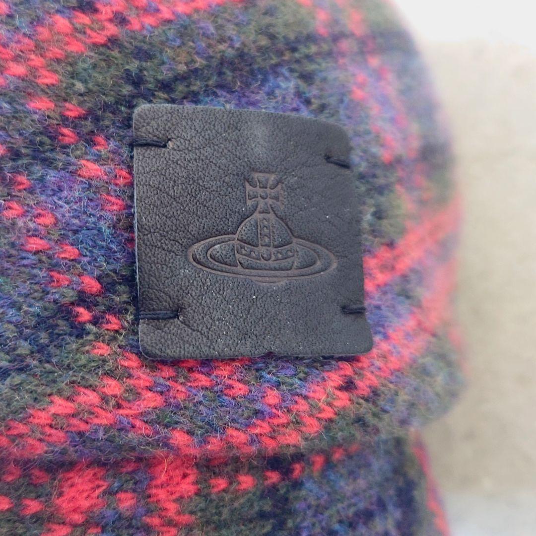 Vivienne Westwood ヴィヴィアン チェック柄クロッシェキャップ