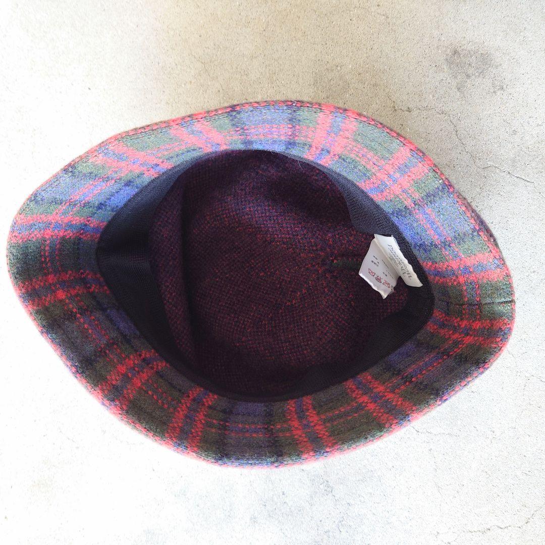 Vivienne Westwood ヴィヴィアン チェック柄クロッシェキャップ