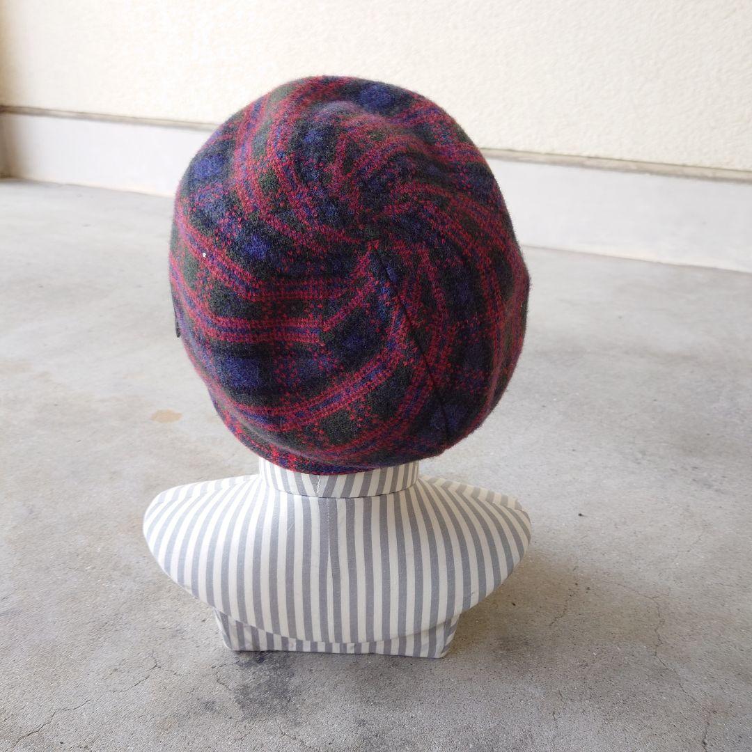 Vivienne Westwood ヴィヴィアン チェック柄クロッシェキャップ