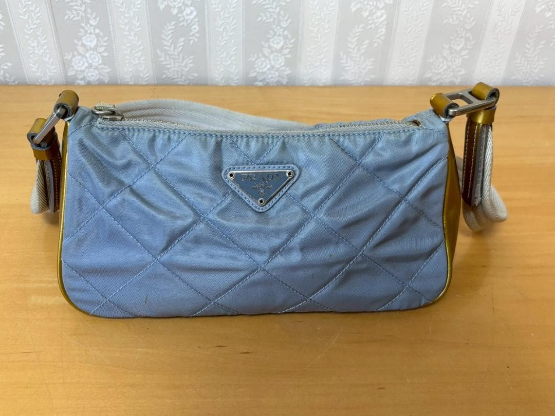 稀少　PRADA　プラダ　キルティング　ショルダーバッグ　ナイロン
