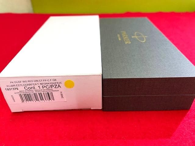 ほぼ未使用品 パーカー デュオフォールド ビッグレッド 18K/750 F 即送