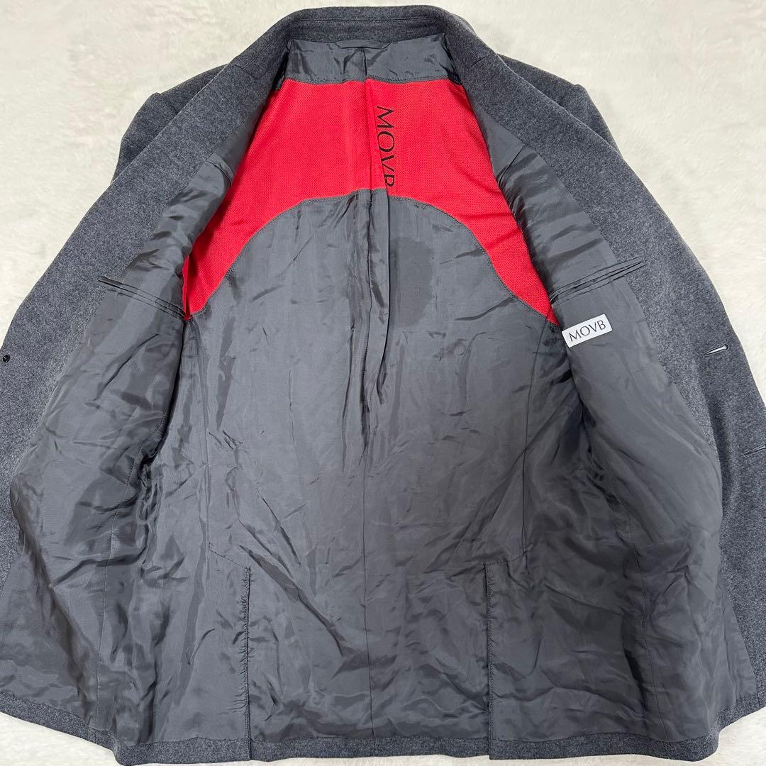 極美品✨movb モーヴ ウールジャージ スーツ セットアップ グレー Lサイズ