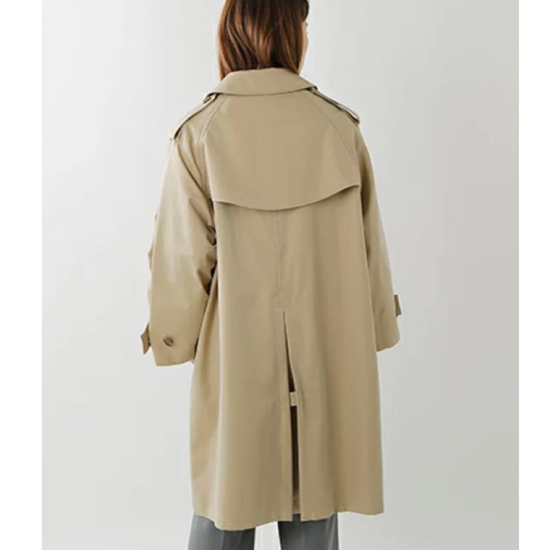 訳あり　TICCA ティッカ　撥水加工コットン　トレンチコート　ベージュ