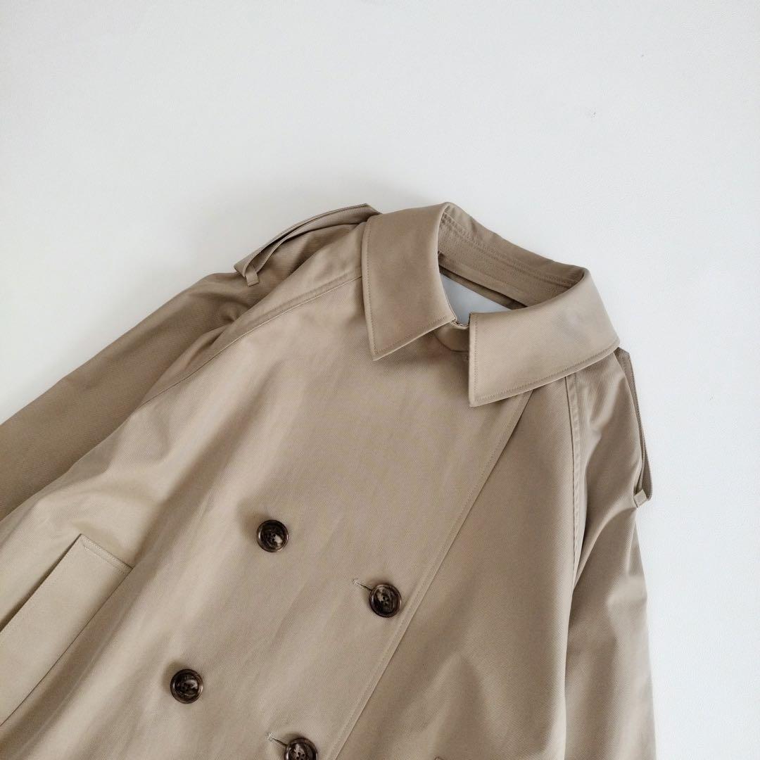 訳あり　TICCA ティッカ　撥水加工コットン　トレンチコート　ベージュ