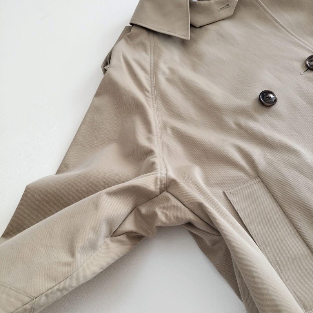 訳あり　TICCA ティッカ　撥水加工コットン　トレンチコート　ベージュ