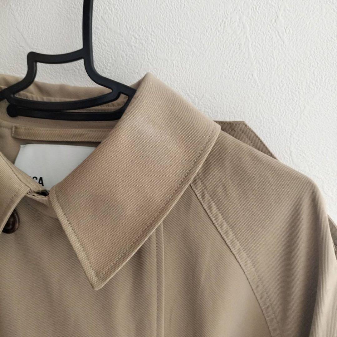 訳あり　TICCA ティッカ　撥水加工コットン　トレンチコート　ベージュ
