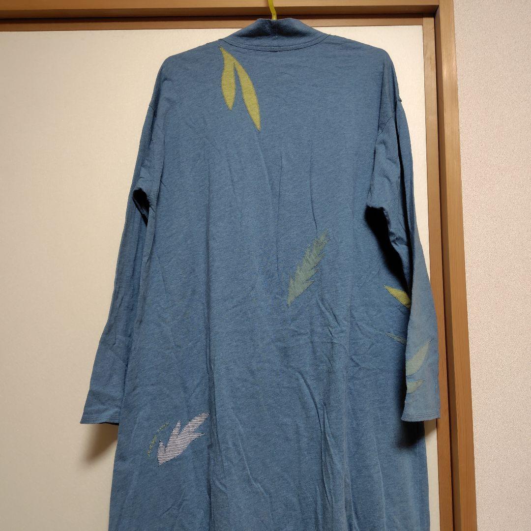 JURGEN LEHL 青い葉の刺繍 長袖ワンピース 新品未使用♡