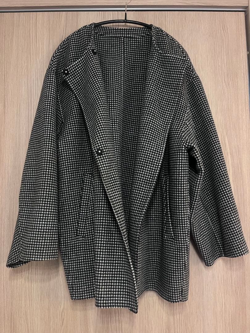 SLOBE イエナ HAMILTONダブルフェイスショートコート チェック柄