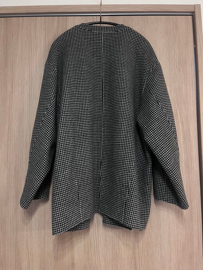 SLOBE イエナ HAMILTONダブルフェイスショートコート チェック柄