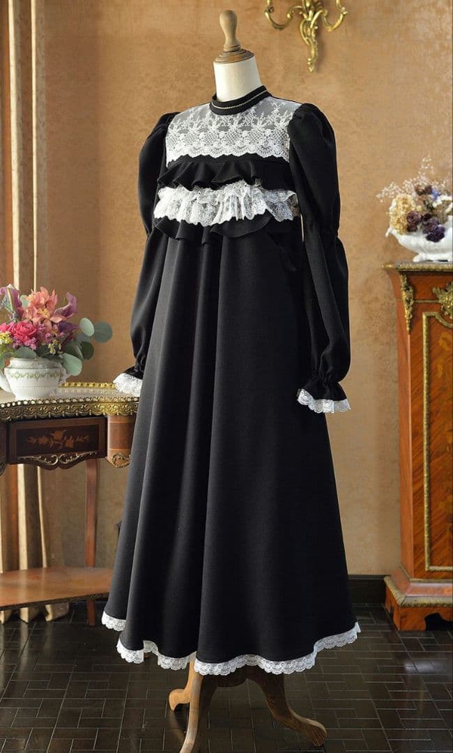 SERAPHIM アンティークドールドレス　ブラック