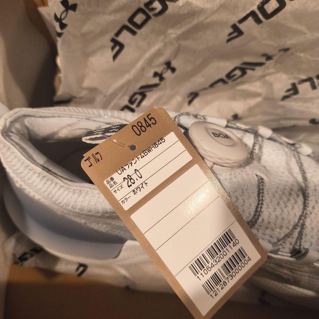 メンズ　アンダーアーマー　ゴルフシューズ　28.0センチ