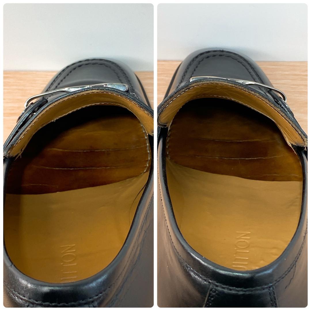 ルイヴィトン ビジネスシューズ 革靴 ビットローファー ブラック 黒 26.5㎝