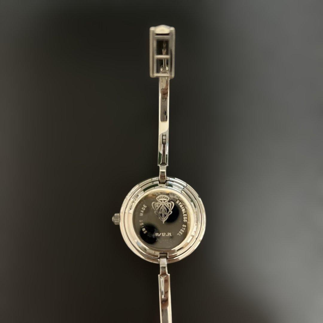 【美品】GUCCI　チェンジベゼル　シルバー　新品電池　レディース腕時計　稼働